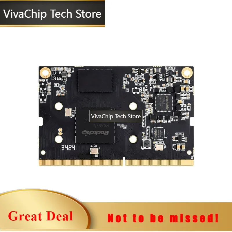 VivaChip TechLuckfox Core3576 Module, Rockchip RK3576 Octa-Core 2.2GHz Processor, Big.LITTLE Architecture, 6 TOPS Computing Powe