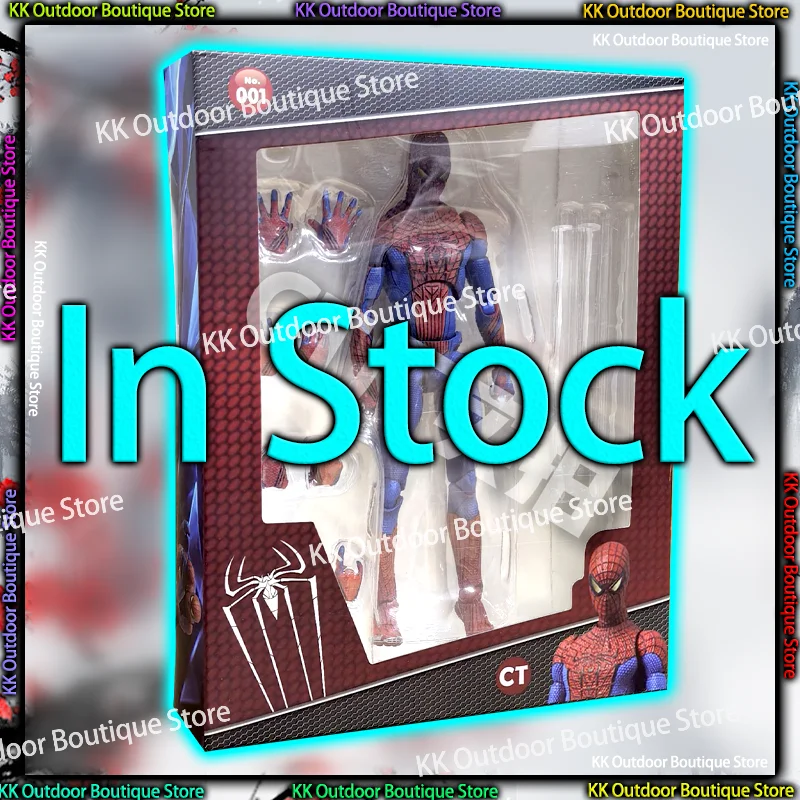 

In Stock Ct Toys Spiderman Mafex 001 Peter Parker Andrew Garfield The Amazing Spider-Man Anime Action Figure Figurine Gifts Toys