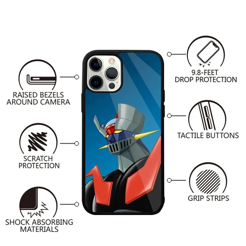 Mazinger Z Robot  Phone Case Strong Magnetic For IPhone 15,14,13,Pro,Max,Plus,11,12,Mini For Magsafe Wireless Charging