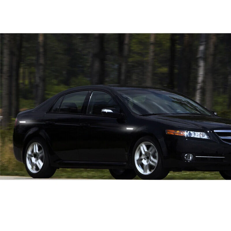 4個/セット クリアレンズ ホワイト フロント リア フルLED サイドマーカーライト フェンダー ターンシグナルランプ インジケーター アキュラTL 2004-2008年式対応