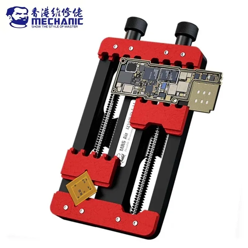 

MECHANIC MR6 Air Double Bearings Repair Fixtures PCB Board Holder Soldering Motherboard Chip Remove Glue Phone Maintenance Clamp