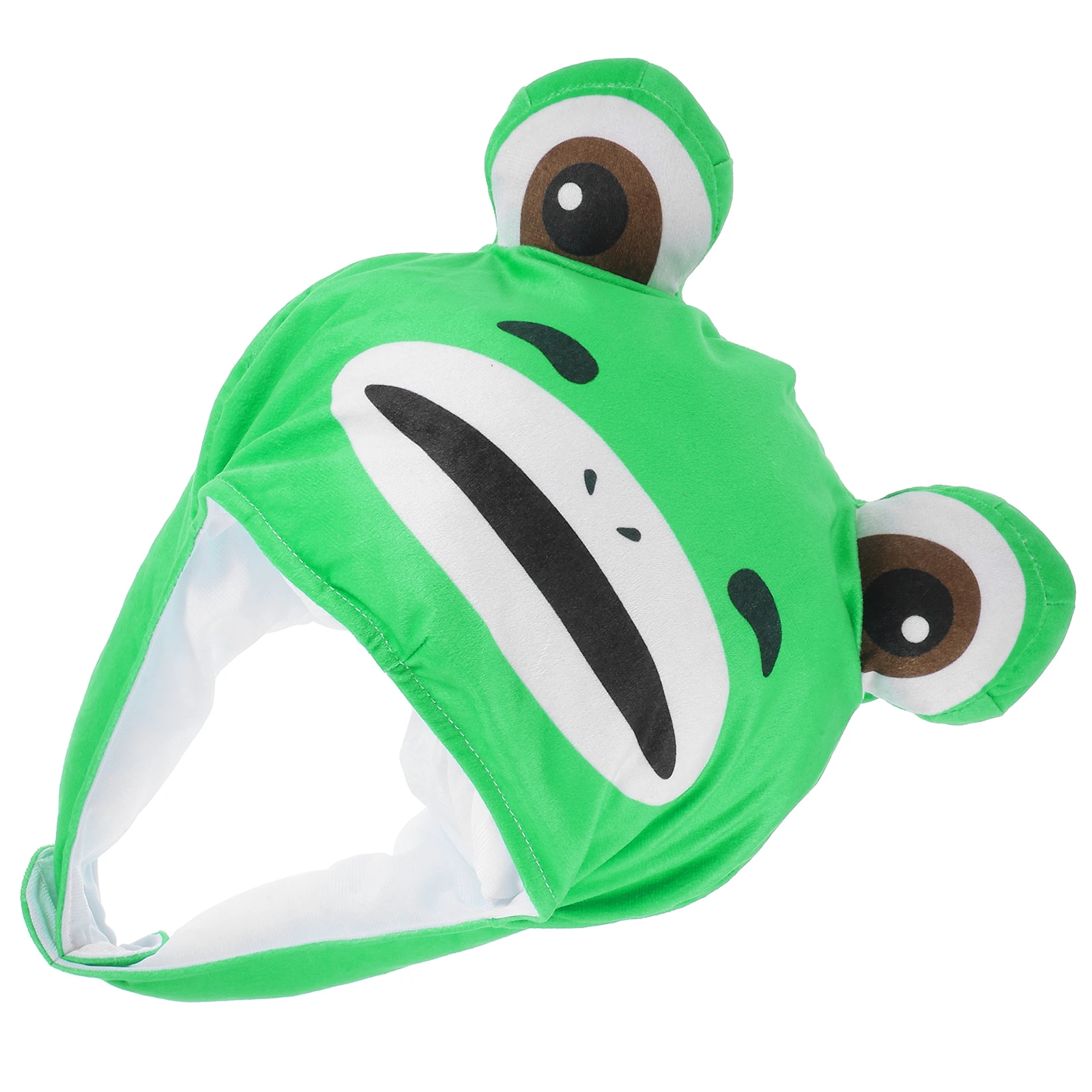 

Cute Cartoon Frog Hat Toddler Kids Adjustable Durable Funny Party Photography Props Green Headband Style Costume Hat Frog Hood