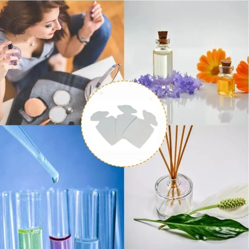Picture 5: New 100Pcs Perfume Test Strips Perfume Blotter Strips Disposable White Perfume Test Paper Strips Multi-use For Essential Oils