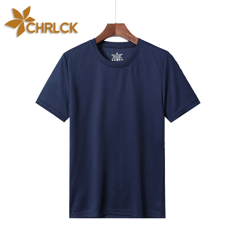 CHRLCK Running Shirts Soccer Shirts Men's Jersey Sportswear Mens Jogging T-Shirts Quick Dry Breathable Sport T-Shirt Fitness