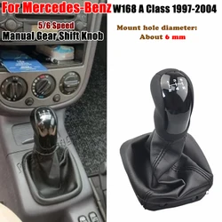 For Mercedes Benz A Class W168 1997 1998 1999 2000 2001 2003 2004 Gear Stick Shift Knob Level PU Leather Boot