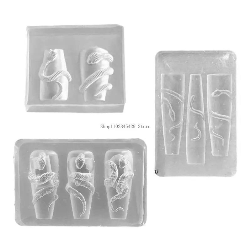 

Pack of 3 Reusable Elastic Snake Jewelry Mold Charm Crafting Accessories