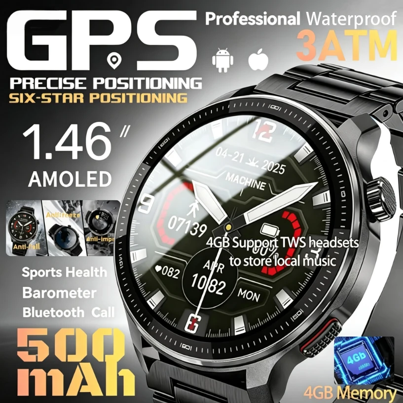 Outdoor Power Meter Box - 2026 GPS Smart Watch 4GB Storage