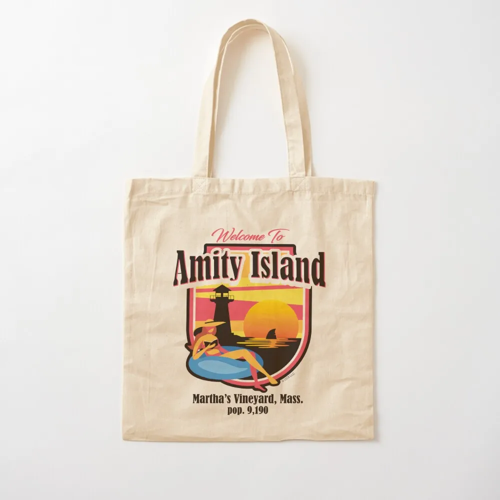 

Welcome To Amity Island (Universal  UCS LLC) Tote Bag shopper bag women Lady bags Canvas Tote Bag