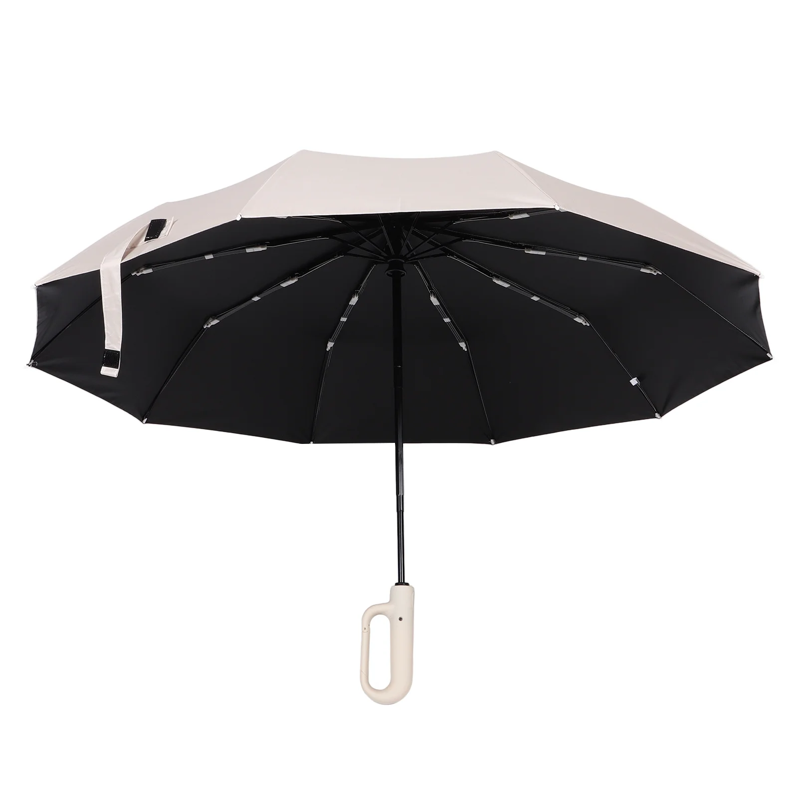 Vinyl Tri-fold Umbrella Lightweight Compact Handle Oversized Small Water Cloth Portable Travel Rain For Outdoor