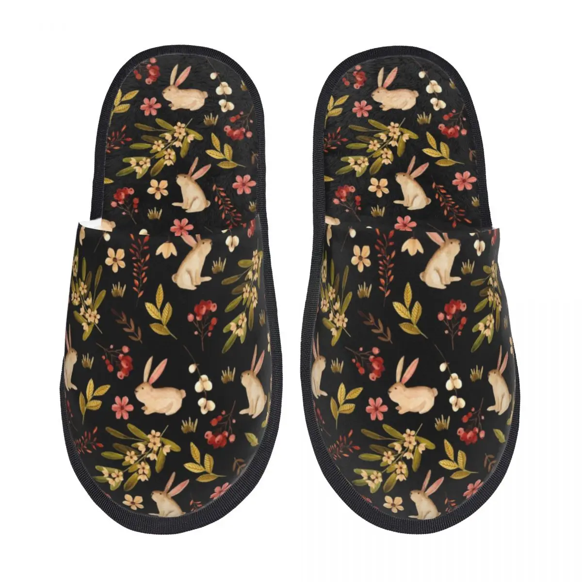 

Wonderful Time Warm Furry Slippers With Non Slip Winter Slip-On Indoor Outdoor Plush House Slippers Guest Slippers for Bedroom