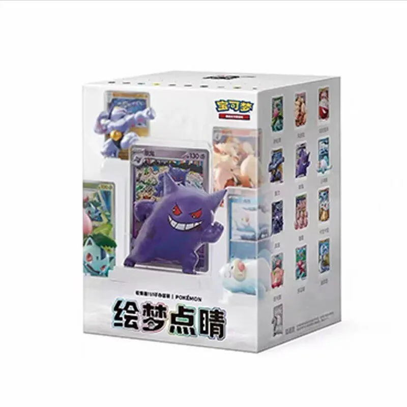 オリジナル100-ポケモン-ドリームペインティングコレクション-151-フィギュアセット-ブラインドボックス-ptcg-151-ル-ゲームカード-コレクション-誕生日-おもちゃ-ギフト
