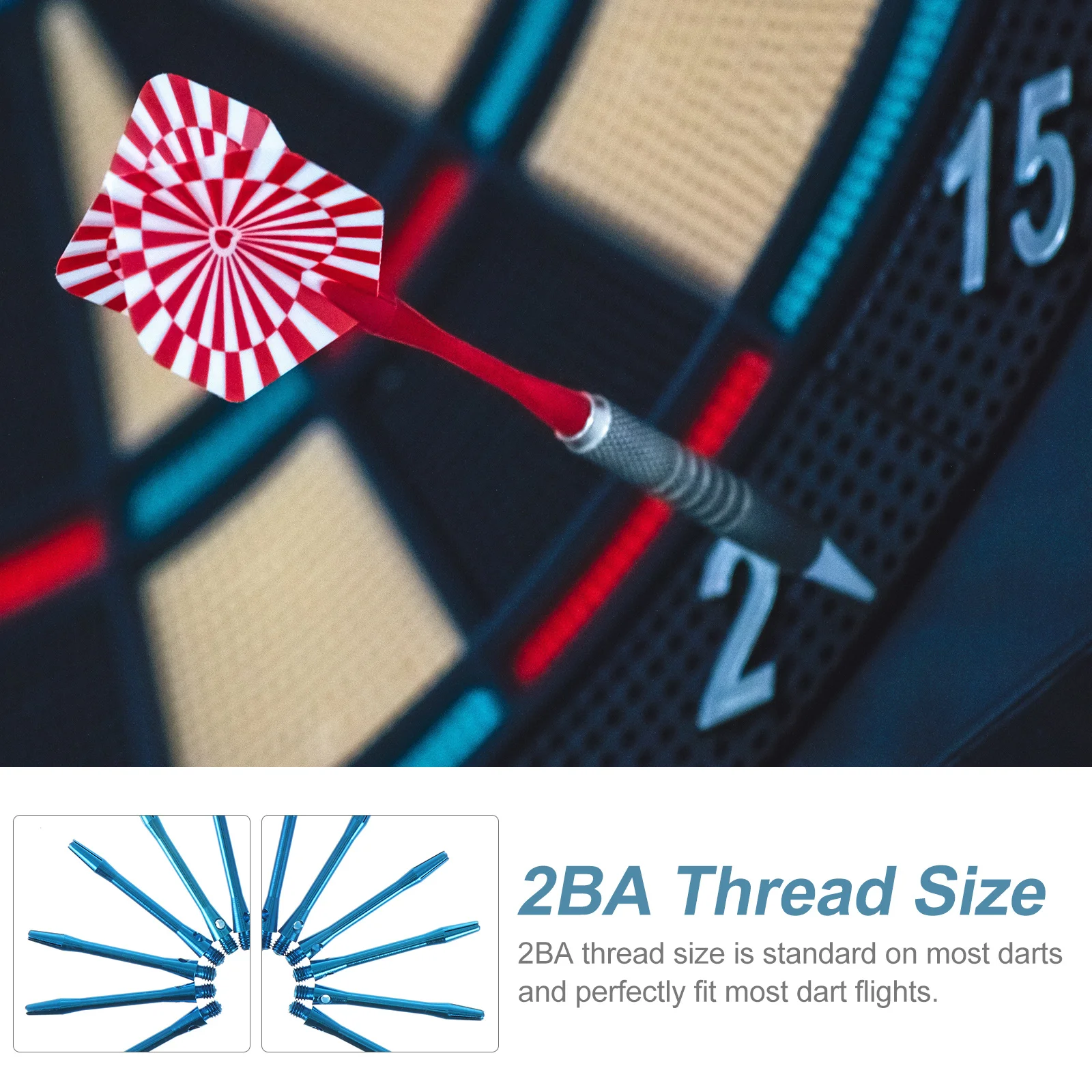 

12pcs Aluminum Alloy Rod 45Mm Shaft For Dart Flight Standard Metal Stem Replacement Accessories