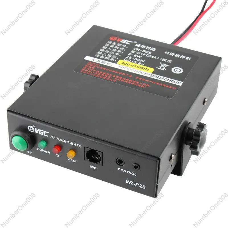 

VR-P25D UHF 400MHz-470MHz VHF 136MHz-174MHz Ham RF Radio Power Amplifier DMR for Interphone Walkie-talkie