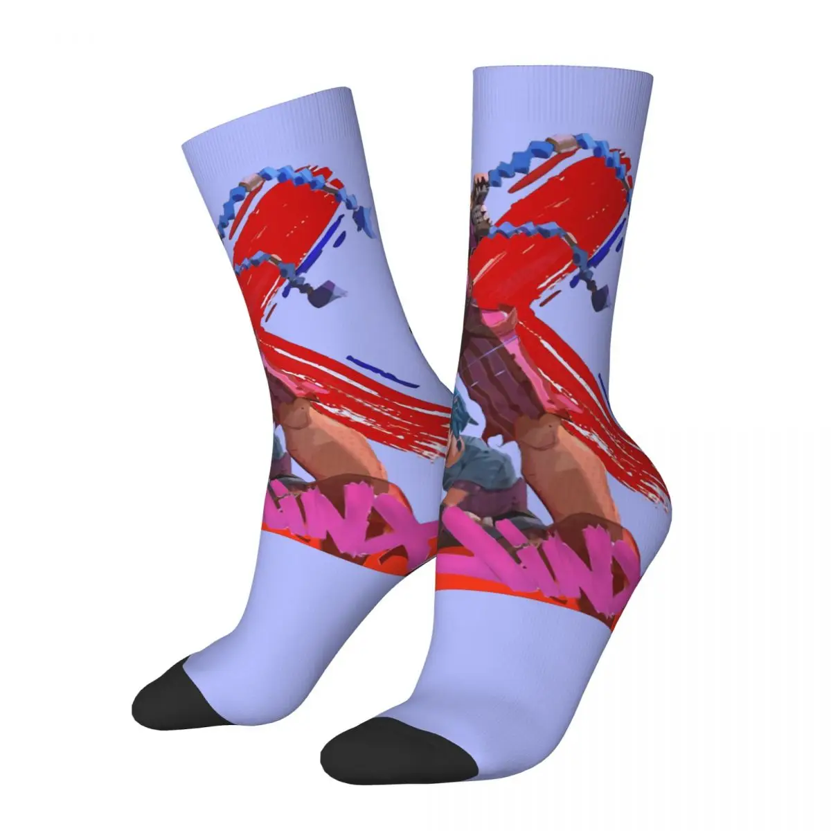 Hip Hop Retro Arcane Powder Crazy Men's compression Socks Unisex Jinxed Harajuku Pattern Printed Funny Novelty Happy Crew Sock