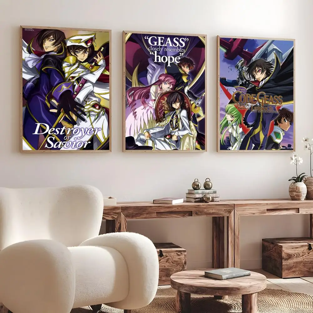 Anime Code Geass: Lelouch of the Rebellion   Print Wall Art Pictures Canvas Painting Living Room Bedroom Home Decor Poster