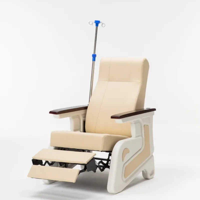 Hospital clinic foldable escort bed, escort chair, comfortable single comfortable sitting and sleeping rest infusion chair