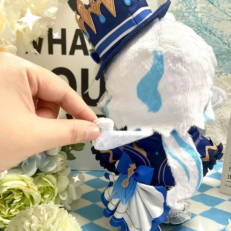 20cm Genshin Impact Focalors Plush Stuffed Dolls Kawaii Furina De Fontaine Plushies Dress-up Clothes Puppet Birthday Gifts Toy