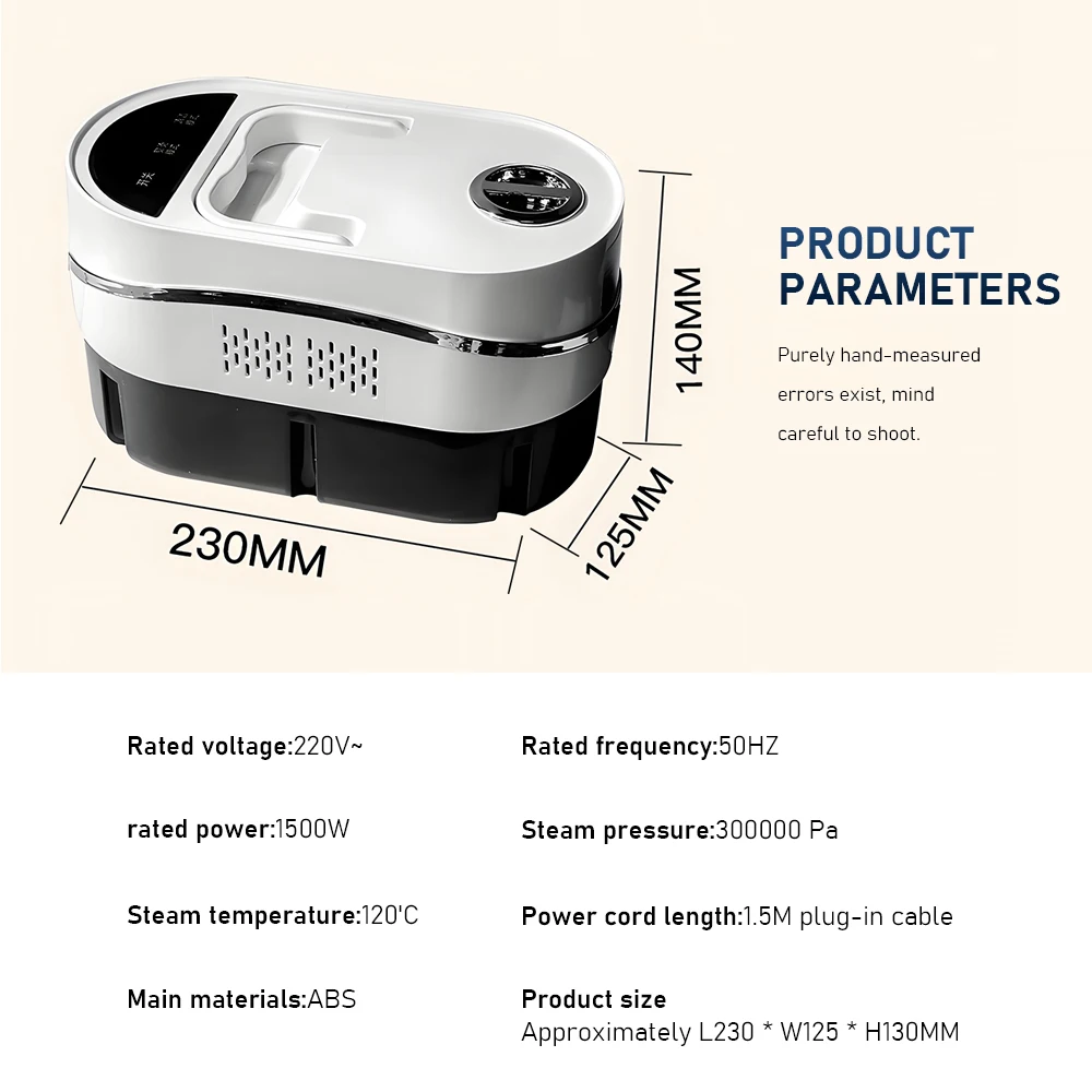 Electric Steam Cleaner Household High Pressure High Temperature Steam Cleaning Machine for Car Air Conditioner Kitchen Hood