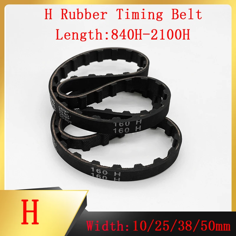 

Rubber H-type Synchronous Belt For Industrial Transmission Length 840H~2100H Width 10-25-38-50mm Pitch 12.7mm