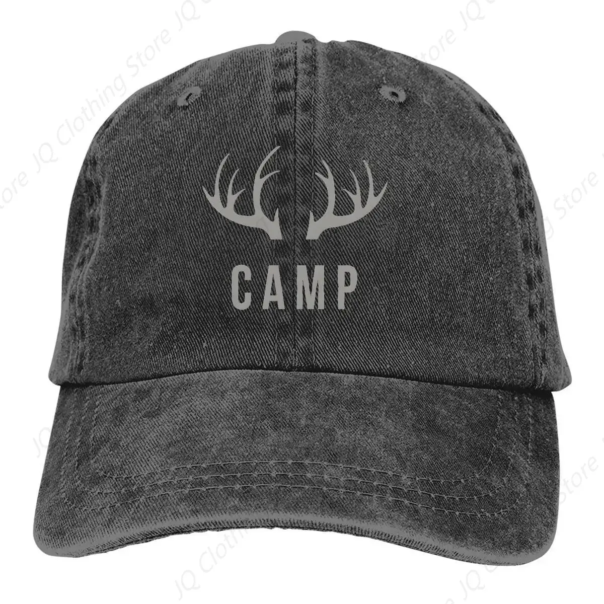 Camp Deer   Camping Vibes Baseball Caps Peaked Cap Camper Camping Sun Shade Hats for Men