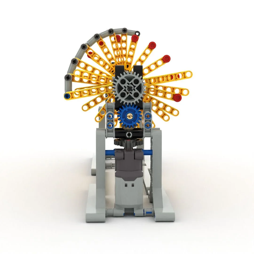 4178 Robot de construction à engrenages mécaniques, outil pédagogique, assemblage du mécanisme de liaison Cyclone, MOC, petit ingénieur, construction
