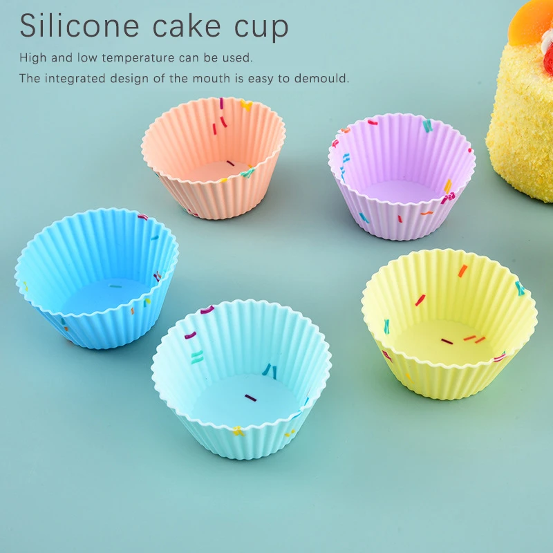 5/9Pcs Silicone Cake Mold Multi-shape Muffin Cupcake Baking Molds Kitchen Cooking Bakeware DIY Cake Decorating Tools