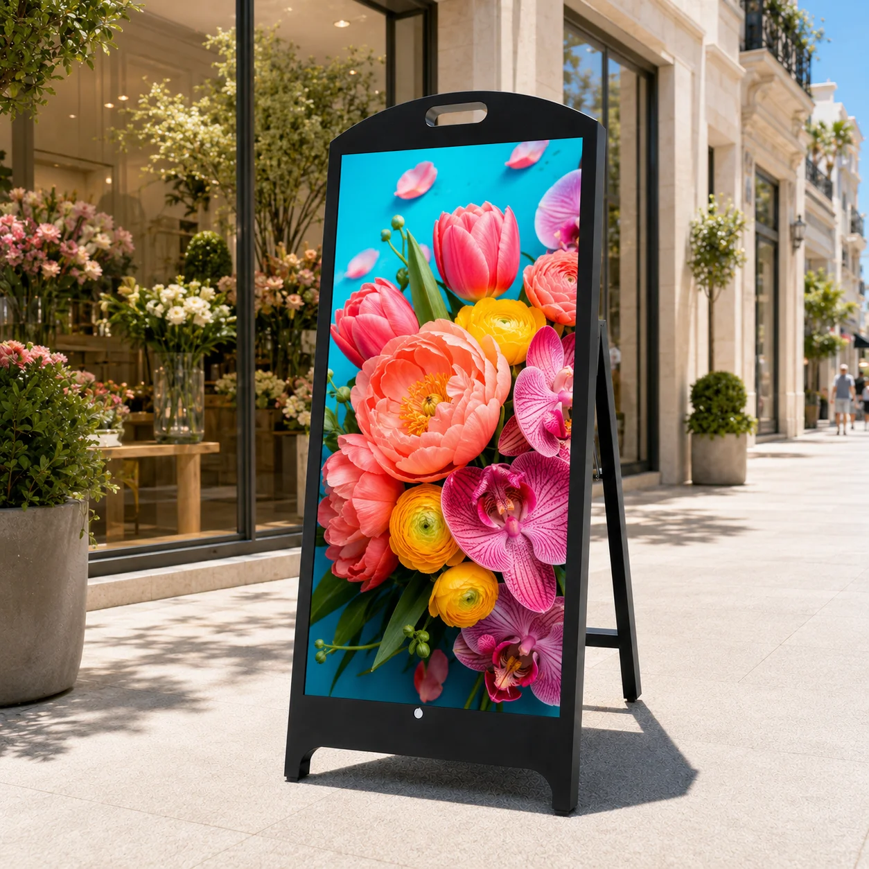 Commercial Grade P2.5 Outdoor LED Screen IP65 Waterproof 5000nits Sunlight Readable Digital Signage For Restaurant Menu