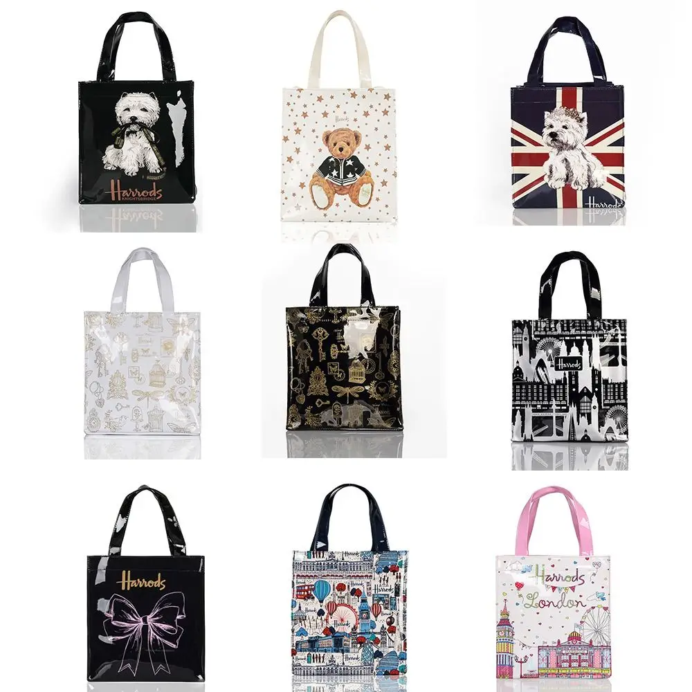 Moda pvc bolsas de compras reutilizáveis eco amigável bolsa de compras feminina grande capacidade à prova dwaterproof água praia bolsa