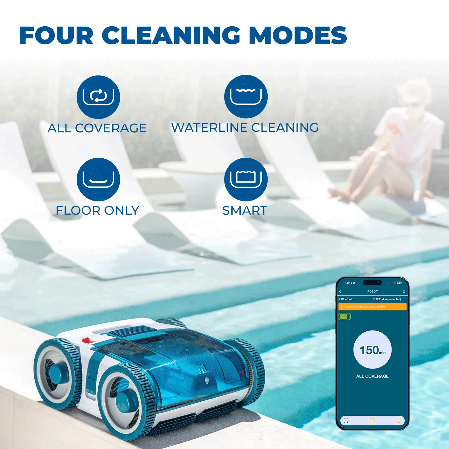 Cordless Wall-Climb Pool Robot 4
