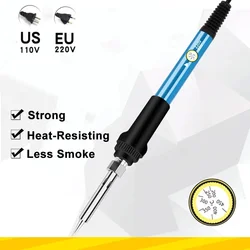 60W Mini Soldering Iron Adjustable Temperature Electric Solder Iron Rework Station Mini Handle Heat Pencil Welding Repair Tools