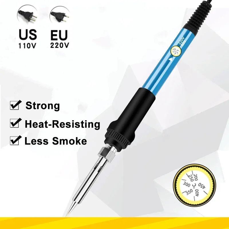 60W Mini Soldering Iron Adjustable Temperature Electric Solder Iron Rework Station Mini Handle Heat Pencil Welding Repair Tools