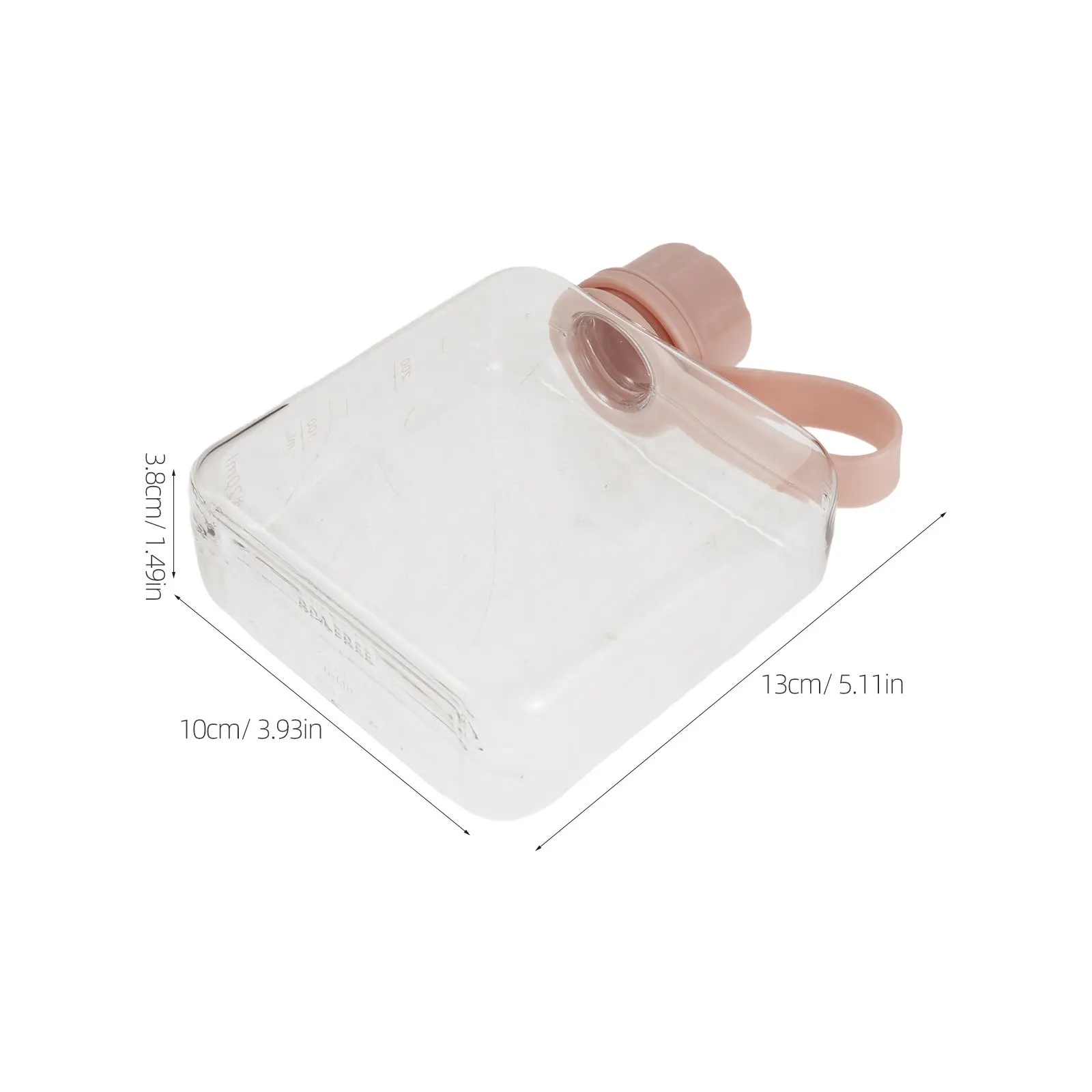320ml Leakproof Flat Plastic Water Bottle for Travel, Running, Outdoor, Purse & Hydration – Portable Fruit Tea Flask