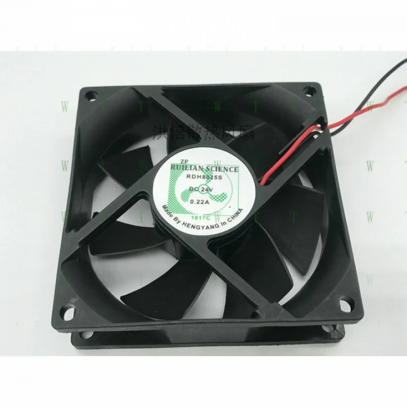 

H 1 шт. для вентилятора RULLIAN RDH8025S DC24V 0,22A 80*25 мм 2-проводной охлаждающий вентилятор