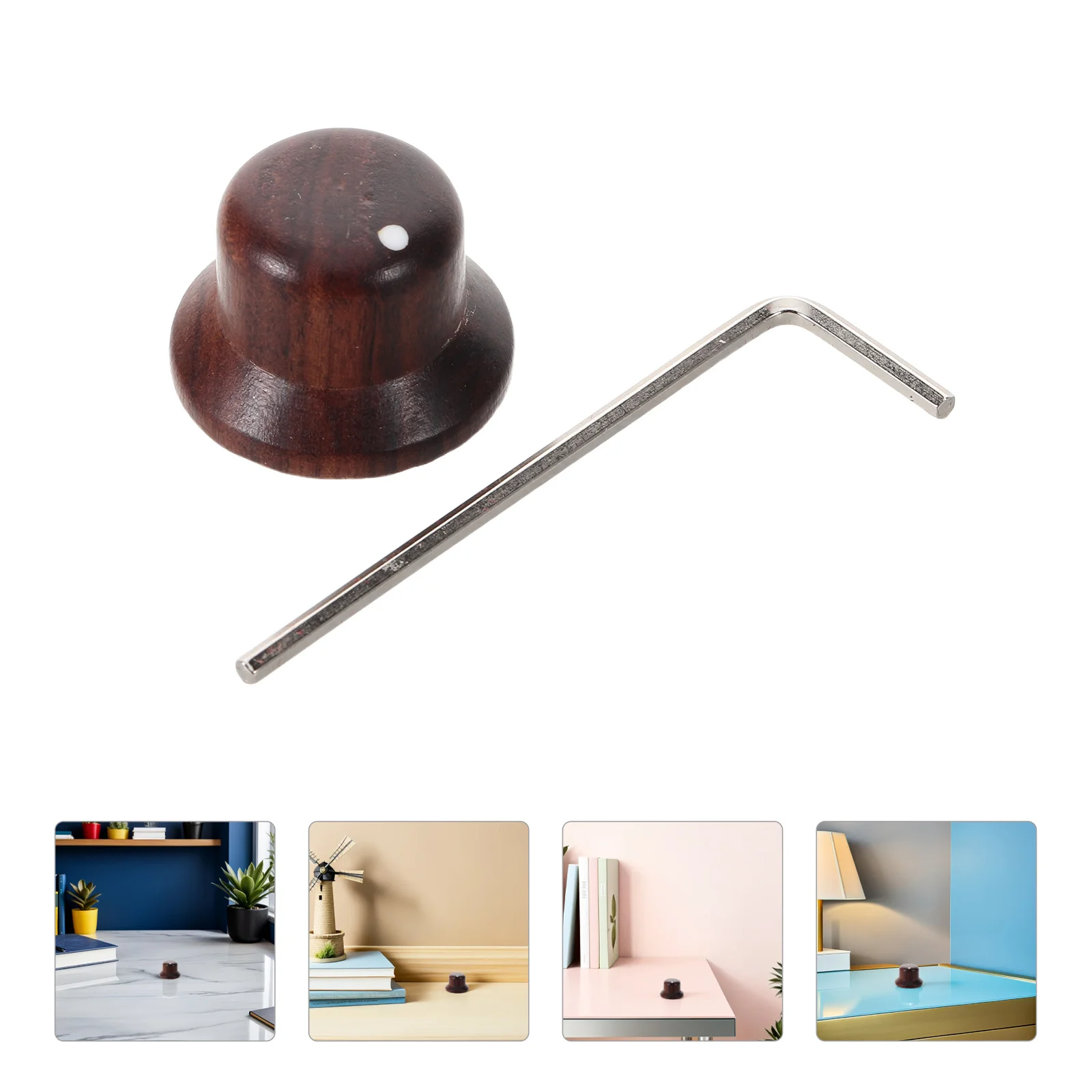 

Electric Guitar Knobs Wood Volume Tone Control Replacement For Bass Smooth Rotary Potentiometer Caps Guitar Parts