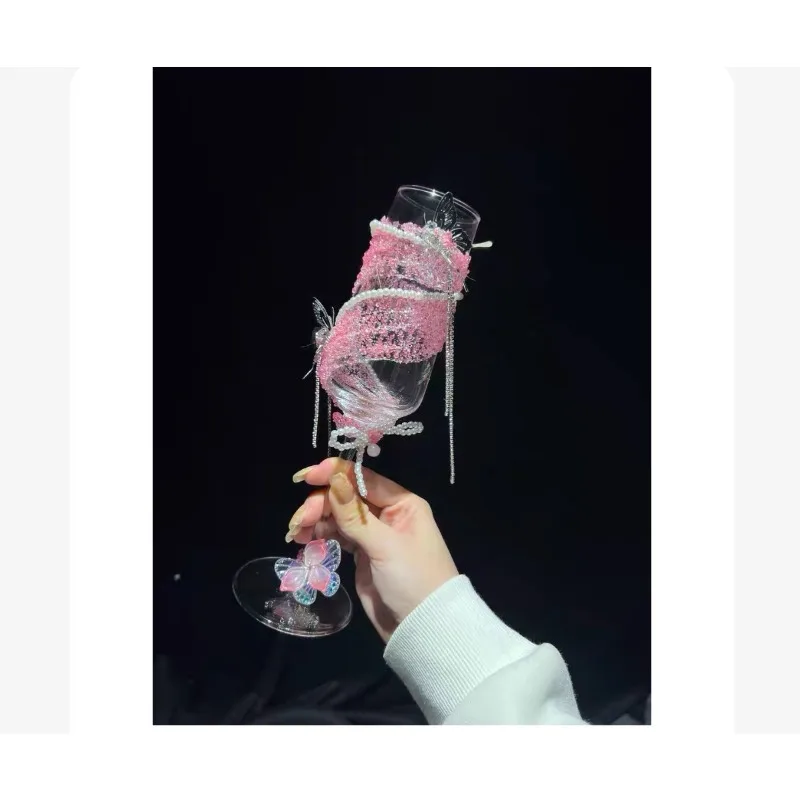 Wedding Toasting Glasses, A Pair of Wedding Champagne Glasses, Creative Goblets, New Engagement Gifts for Girlfriends