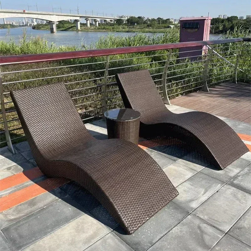 

Comfortable Beach Chair Recliner Relaxing Ergonomic Pool Sun Chair Beach Chaise Longue Unusual Silla De Playa Garden Furniture