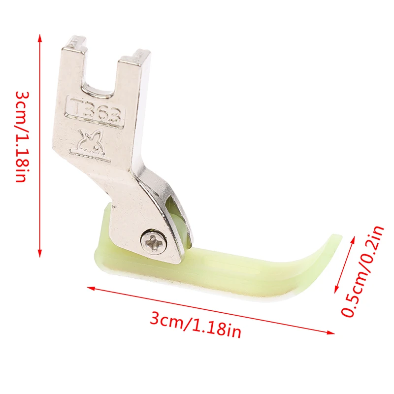 3Pcs Plastic 0.3cm Zipper Presser Foot Industrial Single Needle Lockstitch Sewing Machine Accessories Spare Parts Presser Foot