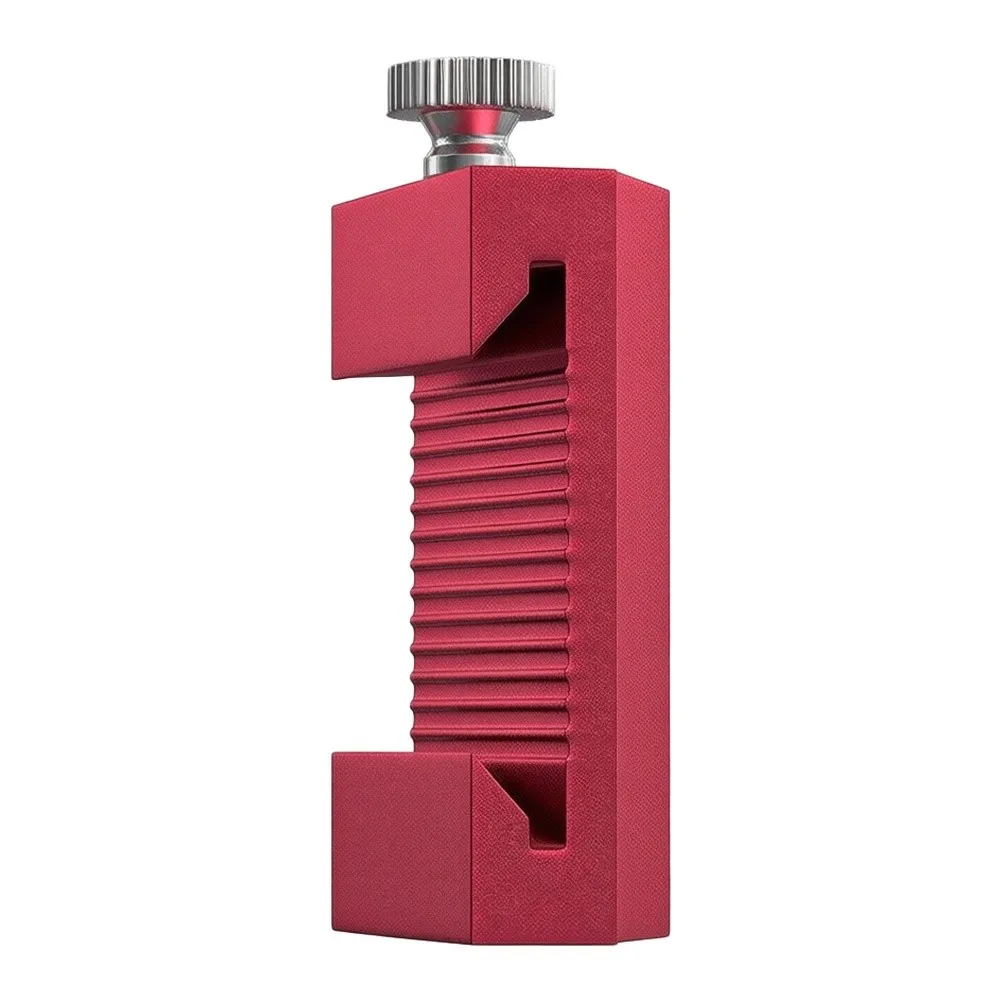 Aluminum Alloy Scribing Stop Block with Dual-Sided Metric Engraved Scale for Precision Woodworking Straight Edge Alignment