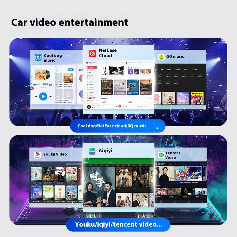 GX400 GX460 Central Control Large Screen Car Navigation with Apply Carplay 360 Panorama View