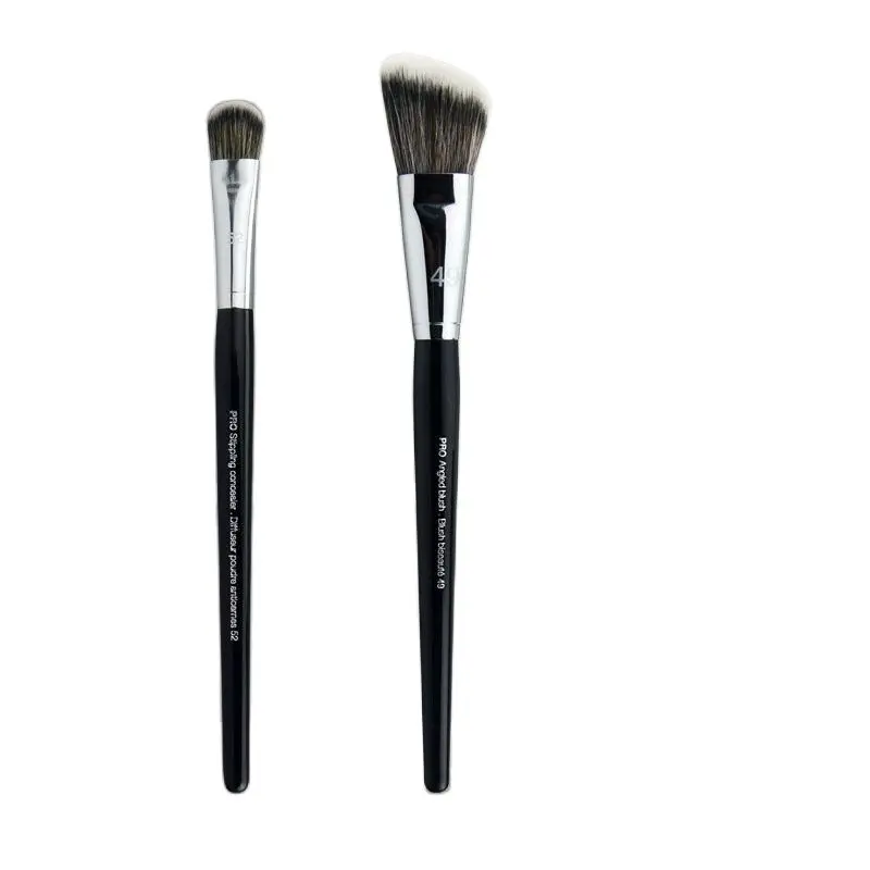 KSHBO 2 unids/set herramientas de maquillaje de belleza brocha para base 47 cabezal de escoba Base líquida reparación de sombra para mujeres brochas