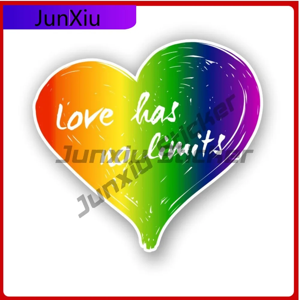 

Love Has No Limits Lgbt Gay Pride Love Wins Sticker Exterior Decal Accessories For Auto Cars Bumper Trucks Windshield Custom Pvc