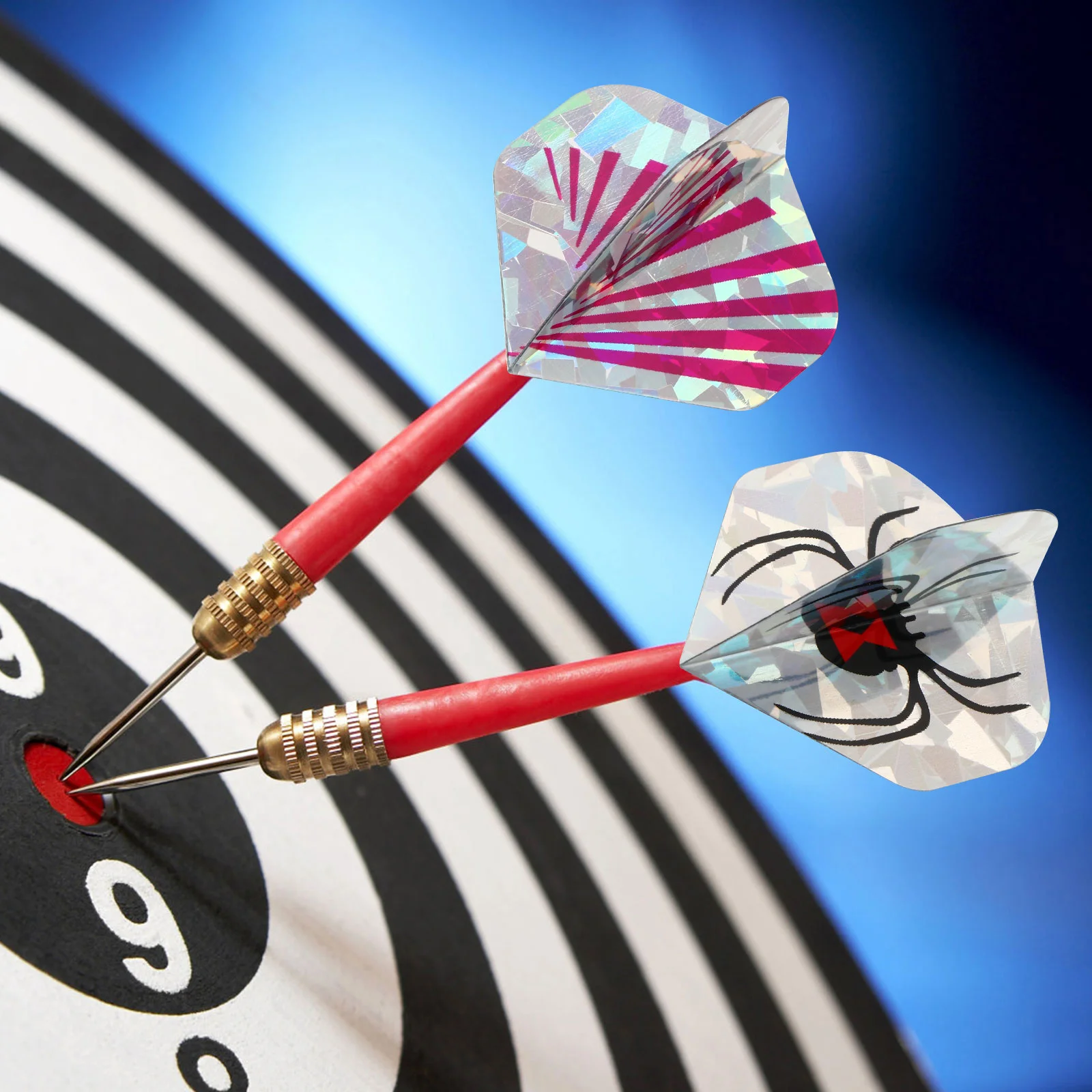 

30Pcs Dart Flights Professional Durable Premium Material Indoor Outdoor Sports Accessory Suitable for Practice Game Room