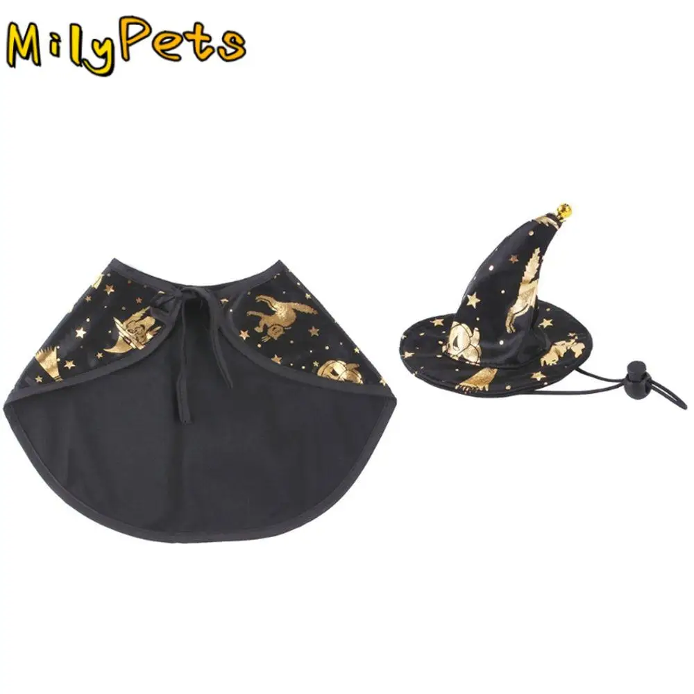 

Halloween Cosplay Pet Accessories Cloak Funny Dog Halloween Set Puppy Collar Halloween Apparels Pet Halloween Costume
