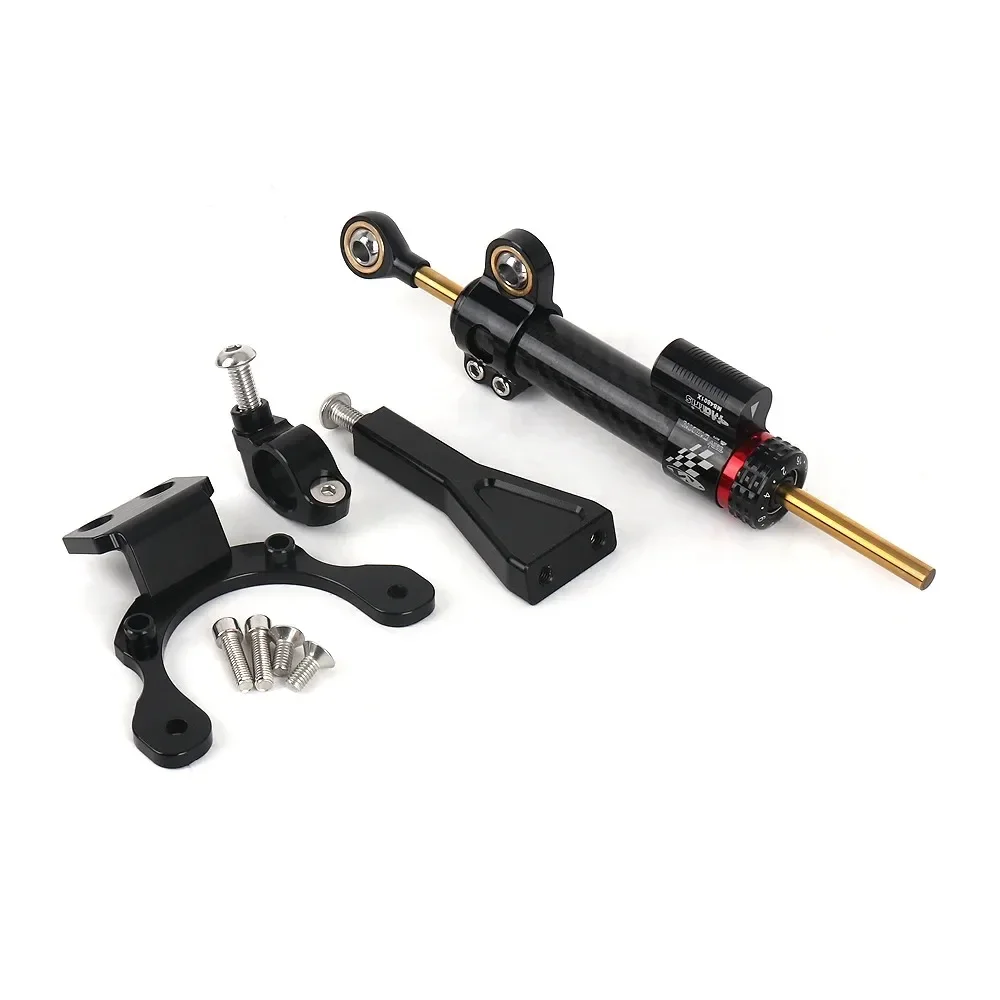 

Новый для KAWASAKI Z 900 z900 Z900 2020-2023 2024, мотоцикл, высокое качество, углеродное волокно, рулевой демпфер с ЧПУ, стабилизатор, кронштейн, полный