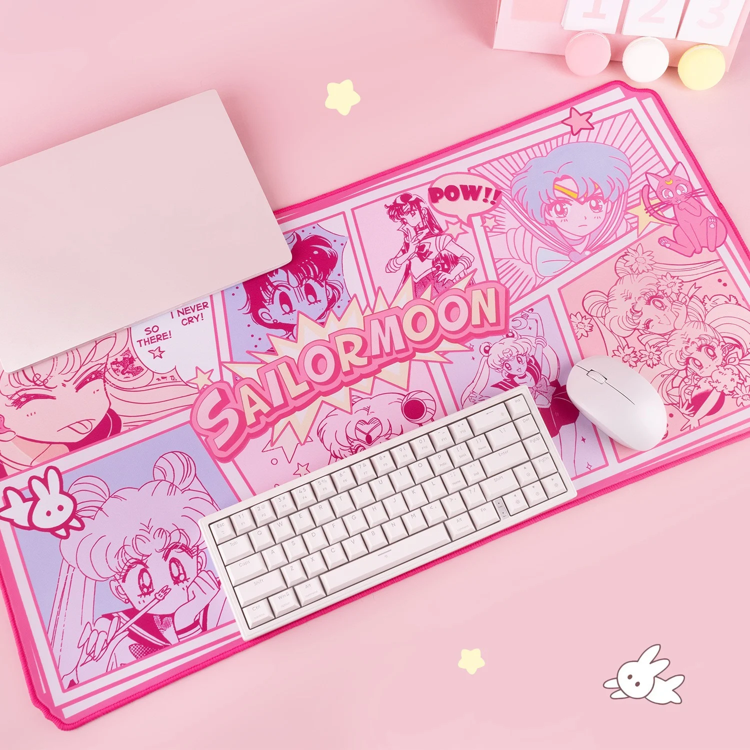 Tapis de souris de dessin animé cancers Maiden, caoutchouc respirant, non ald, bureau d'étude, polymère, clavier de jeu, cadeaux pour filles, original