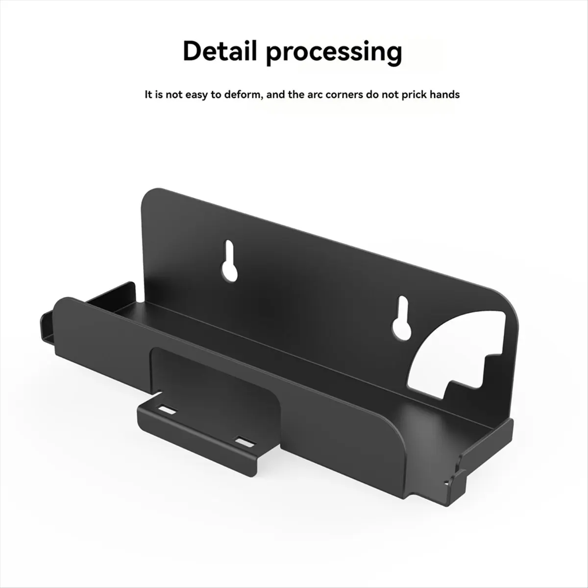 【Home-Accessories】Universal Wall Mount for and Console Wall Mount Storage Rack Console Wall Bracket White