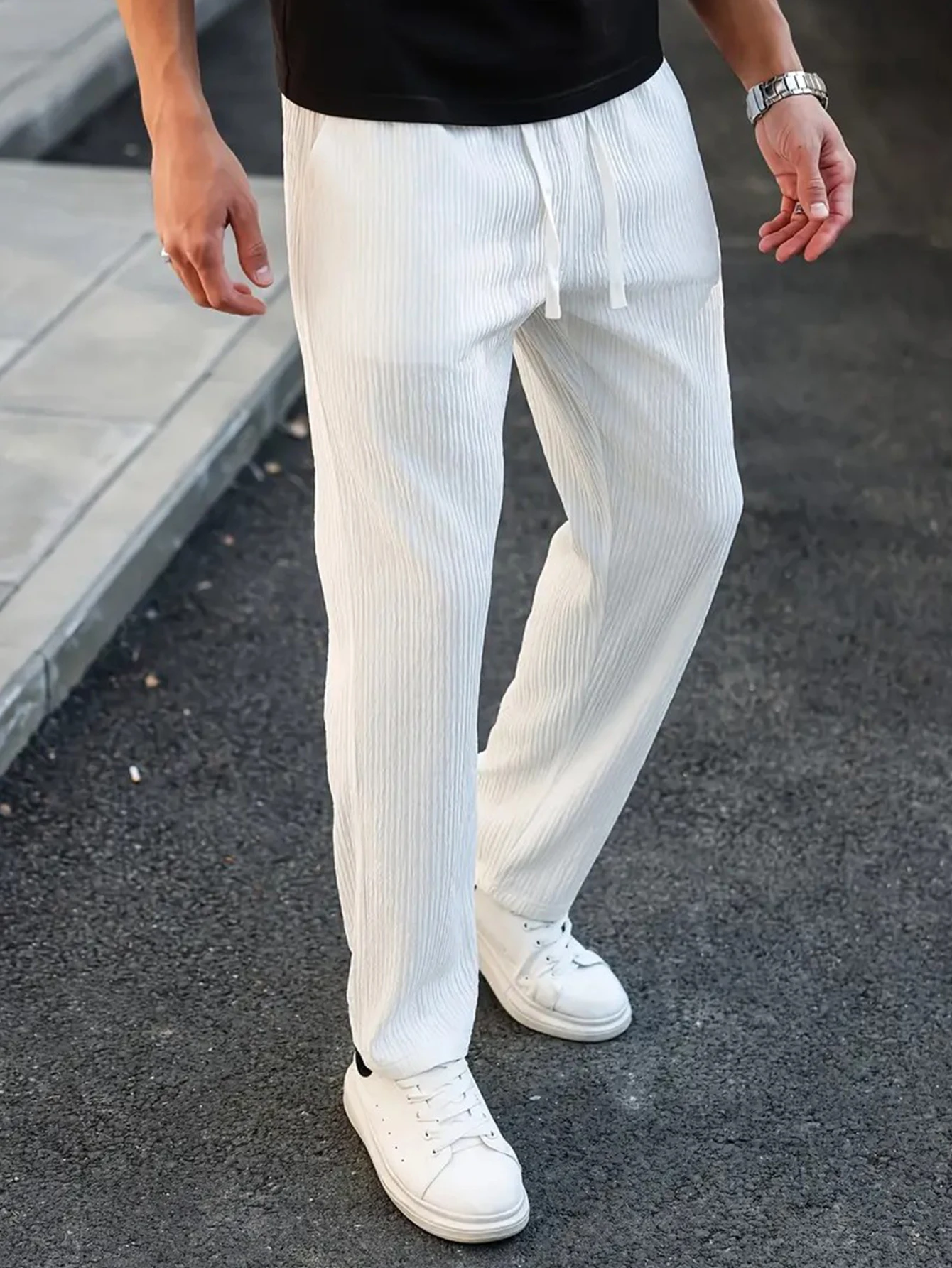 بنطلون رجالي كاجوال مستقيم الس - مراجعة Men'S Formal Style وسعره