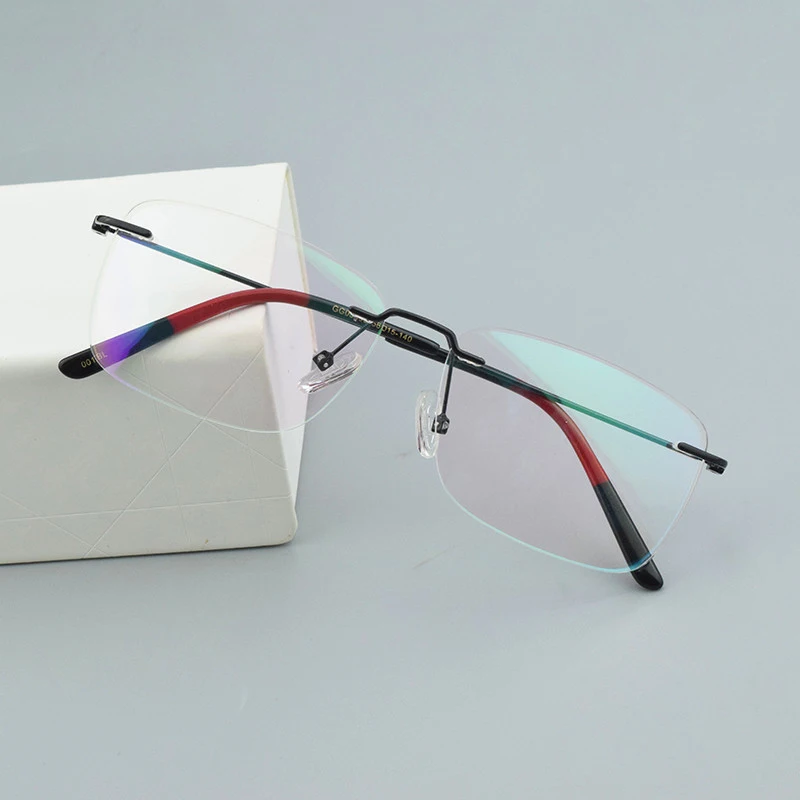 

TAG Hezekiah Retro Eyewear Woman Rimless optical glasses frame men Brand eyeglasses frames Myopia computer Ultralight spectacles