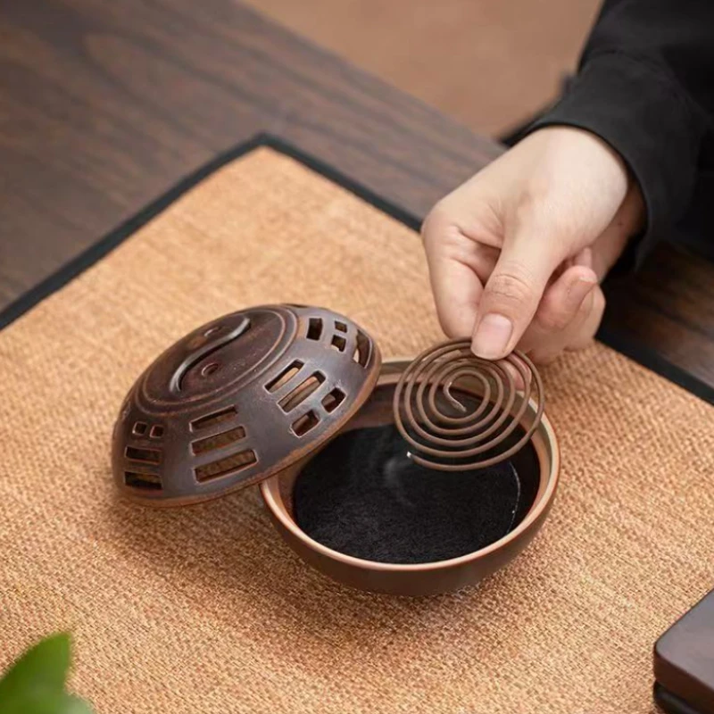 Taiji Stove Bagua Stove Hotel Living Room Decoration Creative Home Indoor Tea Ceremony Antique Ceramic Aroma Diffuser Zen Art