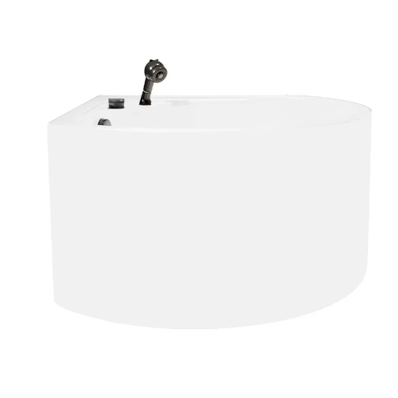 

Household triangular bathtub small apartment acrylic massage corner sitting fan mini Japanese style